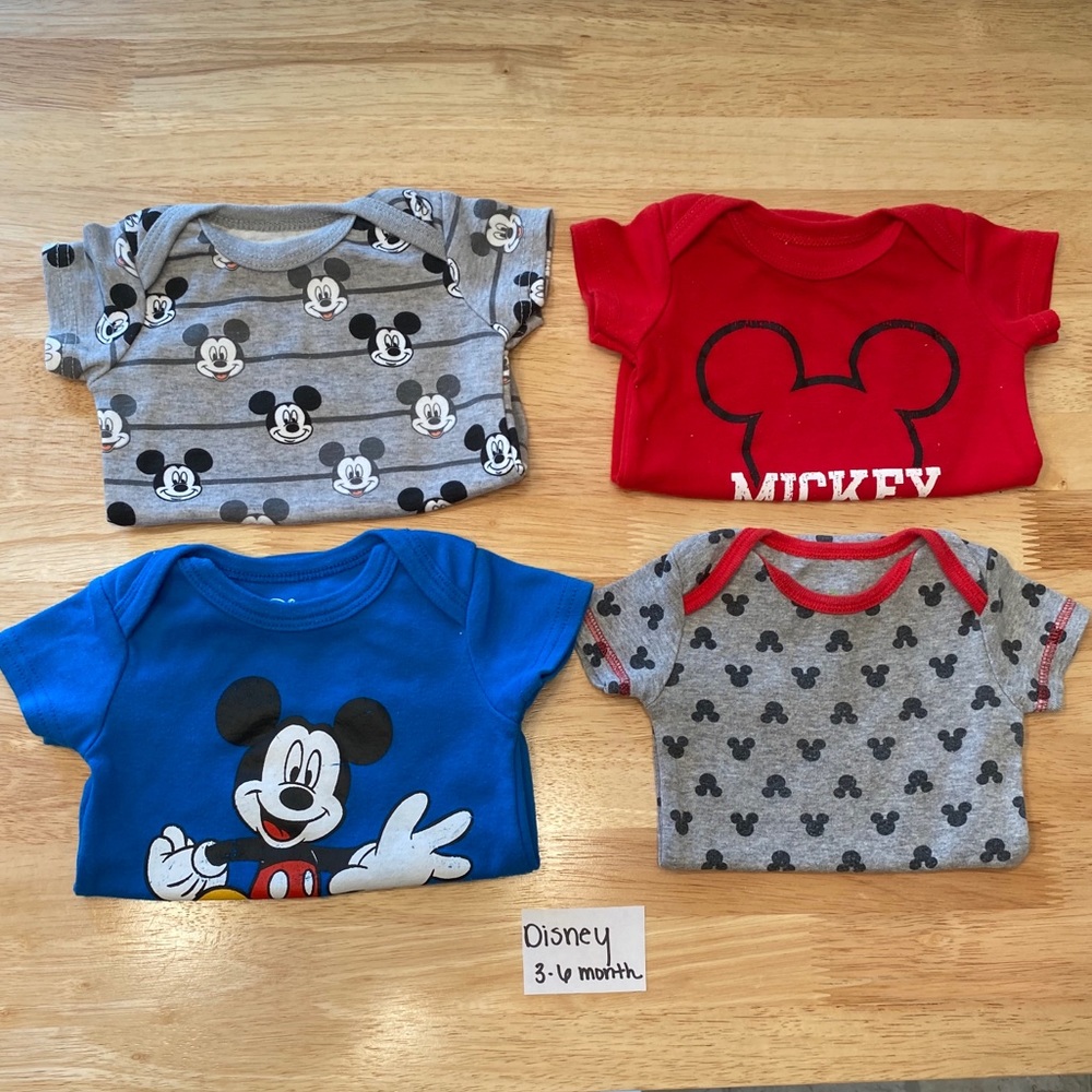 Disney Mickey Mouse baby neutral onesies 3-6 month